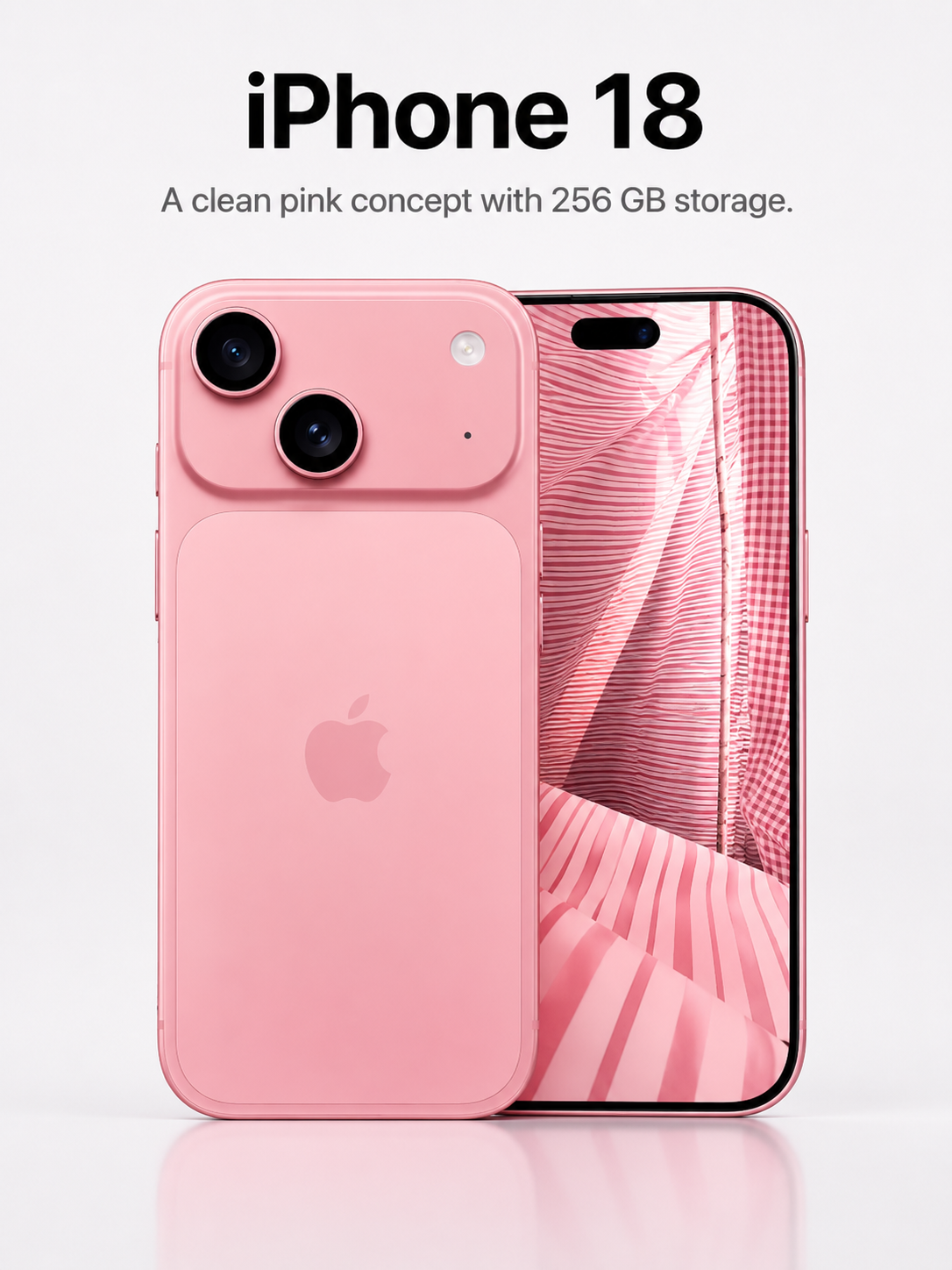 Hình ảnh dự kiến của iPhone 18 bản tiêu chuẩn 