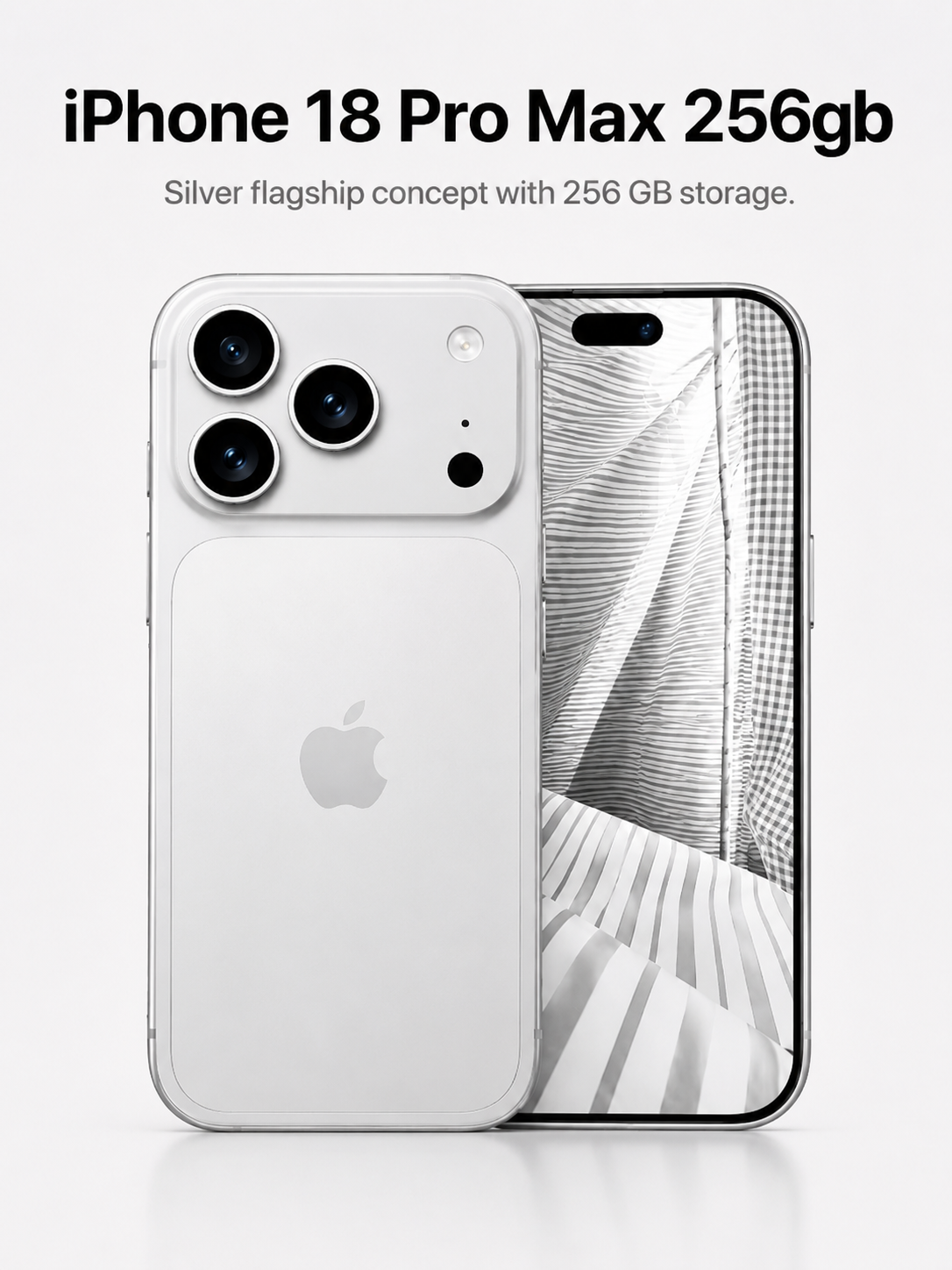 Hình ảnh dự kiến của iPhone 18 Pro Max 