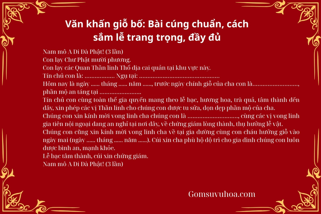 Đọc văn khấn thành tâm là cầu nối tâm linh giữa hai thế giới