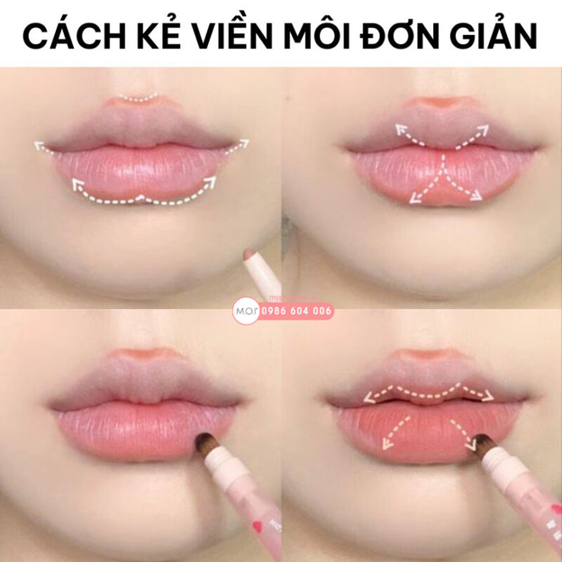 Đôi môi căng mọng với màu sắc phù hợp là điểm quyến rũ chết người
