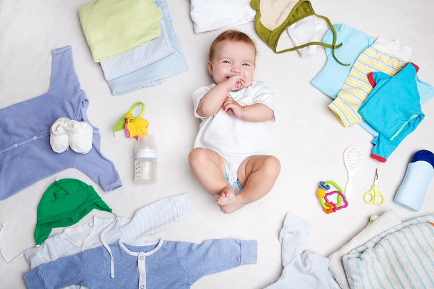 Quần áo mềm mại là cái ôm ấm áp đầu đời mẹ dành cho con