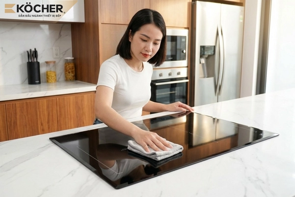 Vệ sinh mặt bếp từ đúng cách sau mỗi lần sử dụng
